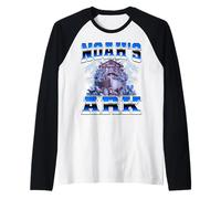 Arca di Noè Animali cristiani Anni '90 Bootleg Style Maglia con Maniche Raglan
