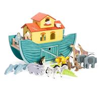 Le Toy Van - TV259 - Gioco educativo grande arca di Noè, per bambini a partire da 3 anni, 20 animali inclusi, con personaggi, Montessori, gioco ecologico, in legno FSC, colori a base d'acqua, Petilou