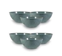 ARCA, Servizio di Ciotole, Set di 6 Ciotole, Realizzate in Melamina, Set per la Tavola, Colore Fango, Collezione Tierra, 16x6 cm