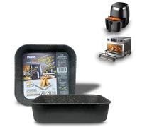 ARCA Set 2 Teglie Quadrate 20x20x5 cm per Friggitrice ad Aria e Forno