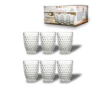 ARCA, Set 6 Bicchieri in Vetro Tasparente Cherry Blossom, 265 ml