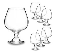 ARCA, Set di 6 Bicchieri da Cognac in Cristallo Brillante, per 6 Persone, Adatti Anche per Whisky, Bourbon o Altri Distillati, Lavabili in Lavastoviglie, 480 ml