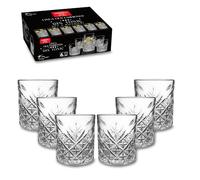ARCA Set di 6 Bicchieri Old Fashioned Vetro per Gin Tonic, Cocktail, Vino, Champagne, 23 cl