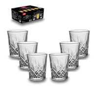 ARCA, Set di 6 Bicchieri Old Fashioned Vetro per Tequila, Liquori, 60ml