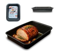 ARCA, Teglia Rettangolare Alta 25x18x5 cm per Forno, Antiaderente e Bordata, Adatta alla Lavastoviglie, Ideale per Pizza e Altre Ricette, in Alluminio, Made in Italy