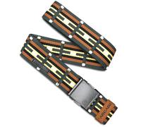 Arcade Belts A2 - Cintura unisex Adventure, elasticizzata, fibbia senza metallo, Keyah - Jalapeno/Baia, Standard (Up to 40"); 1.5" Wide