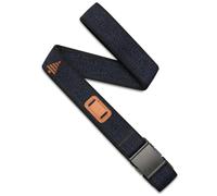 Arcade Belts - Cintura A2 Slim Adventure: resistente, fibbia senza metallo, Blu navy mélange/nero, Taglia unica
