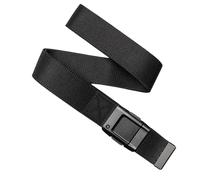 Arcade Cinture Motion Belt per uomini e donne - Micro regolabile click, leggera cintura elastica, casual unisex cinture, Nero/nero, Standard; Up to 40 inches