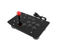 Arcade Joystick, USB Arcade Fighting Stick Street Rocker Fighter Maniglia Pulsante Fisso Grande pannello di aspirazione Maniglia di rotazione fai-da-te Controller Parti di ricambio Stile da competizio