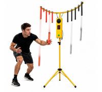 Arcade Stick Game Machine, 10-Rod Hand Eye Coordination Training Game, Altezza regolabile Treppiede, Luci LED, MP3 Effetti sonori per sfide divertenti