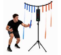 Arcade Stick Game Machine, 10-Rod Hand Eye Coordination Training Game, Altezza regolabile Treppiede, Luci LED, MP3 Effetti sonori per sfide divertenti