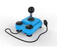 ArcadeR Joystick standard a 9 pin compatibile con Atari, Commodore, Sega ecc., Colori:ciano