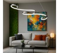 Arcadia Lampadario a Sospensione 4000LM 45W 100cm - Modello Ares (Argento)