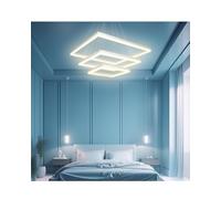 Arcadia Lampadario Led Soffitto a Sospensione Moderno con Luce Calda e Fredda Dimmerabile, Telecomando e App per Cellulare - Lampadario Camera da Letto, Soggiorno, Cucina e Cameretta - 5500 LM 60 Cm