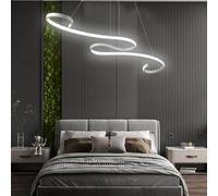 Arcadia Lampadario Led Soffitto a Sospensione Moderno con Luce Calda e Fredda Dimmerabile, Telecomando e App per Cellulare - Lampadario Camera da Letto, Soggiorno, Cucina e Cameretta - 3000 LM 100 Cm