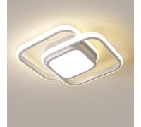 Arcadia Plafoniera LED - Lampada LED Soffitto - Applique Quadrata Luce Bianco Naturale 4500K 2000 Lumen 20W- Illuminazione Soggiorno Bagno Cucina Camera Corridoio 27 cm