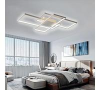 Arcadia Plafoniera Led Soffitto Moderna con Luce Calda e Fredda Dimmerabile, Telecomando e App per Cellulare - Lampadario Camera da Letto, Soggiorno, Cucina, Cameretta e Salotto - 7440LM 124W 105Cm