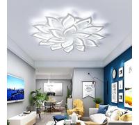 Arcadia Plafoniera Led Soffitto Moderna con Luce Calda e Fredda Dimmerabile, Telecomando e App per Cellulare - Lampadario Camera da Letto, Soggiorno, Cucina, Cameretta e Salotto - 11000LM 148W 100Cm
