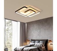 Arcadia Plafoniera Led Soffitto Moderna con Luce Calda e Fredda Dimmerabile, Telecomando - Lampadario Camera da Letto, Soggiorno, Cucina, Cameretta e Salotto - 3800LM 38W 45Cm
