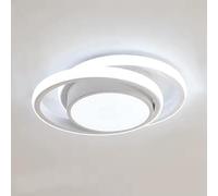 Arcadia Plafoniera Led Soffitto Moderna Rotonda con Luce Bianco Naturale - Lampadario Camera da Letto Soggiorno Bagno Cucina Camera Corridoio - 4500K 2000 Lumen 20W 28cm - Modello Nyssa