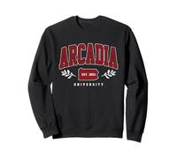Arcadia Tech - Vintage University Arch Tee per Uomo e Donna Felpa