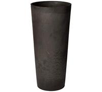 Arcadia Vaso Rotondo Alto Contempo S32DCM in Marmo Scuro Antracite, 33 x 71 cm