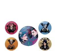 Set di badge Arcano, taglia unica, metallo, One Size, metallo, One Size, Metallo