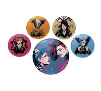 Set di badge Arcano, taglia unica, metallo, One Size, metallo, One Size, Metallo