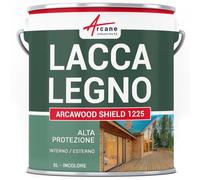 ARCANE INDUSTRIES Impregnante Trasparente per Legno Esterno ed Interno - ARCAWOOD Shield 1225-5 L Incolore