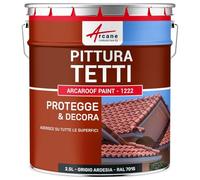 ARCANE INDUSTRIES Pittura Tetto Tegole e Ardesia Resistente ai UV - ARCAROOF PAINT 2,5 L Grigio ardesia -