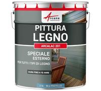 ARCANE INDUSTRIES Vernice per legno esterno e interno, per tutti i tipi di legno - ARCALAC - 201-2,5 L Blu Pastello - RAL 5024