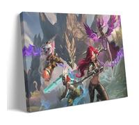 Arcane League of Legends Game Art Group - Poster decorativo da parete, per soggiorno, camera da letto, decorazione moderna per camera da letto, 20 x 30 cm
