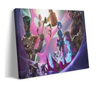 Arcane League of Legends Game Characters Collective Fan Art - Poster decorativo da parete per soggiorno, camera da letto, decorazione moderna per camera da letto, 24 x 36 cm