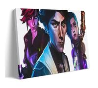 Arcane League of Legends Game Characters Group - Poster decorativo da parete, per soggiorno, camera da letto, decorazione moderna per camera da letto, 50 x 30 cm