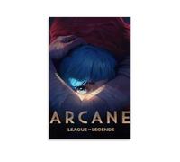 Arcane League of Legends Game Characters Poster decorativo da parete, per soggiorno, camera da letto, decorazione da parete, decorazione moderna per camera familiare, 40 x 60 cm