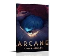 Arcane League of Legends Game Characters Poster decorativo da parete, per soggiorno, camera da letto, decorazione da parete, decorazione moderna per camera familiare, 30 x 45 cm