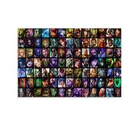 Arcane League of Legends Game Collective Art, poster decorativo da parete, per soggiorno, camera da letto, decorazione moderna per camera da letto, 20 x 30 pollici (50 x 75 cm)