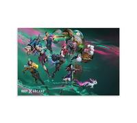 Arcane League of Legends Game Group, poster decorativo da parete, per soggiorno, camera da letto, decorazione moderna per camera da letto, 30 x 45 cm