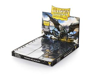 Arcane Tinman Dragon Shield - 18-Pocket Binder Pages Sideloading 50Pk - Clear,Black