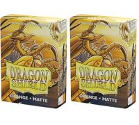 Arcane Tinmen ApS ART11113 Dragon Shield Japanese Card Game, Matte Orange (60 cards) (Confezione da 2)