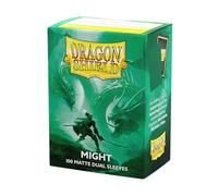 Dragon Shield Sleeves - Dragon Shield Matte Dual Might (Green) 100 CT - MTG Card