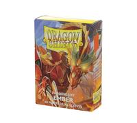 Arcane Tinmen Dragon Shield - Matte Japanese Dual Ember Alaria: Warrior Princess (arancione) 100 CT Japanese Size Card Sleeves