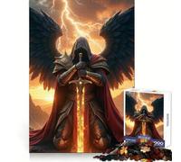 Arcangelo alato con spada infuocata - Puzzle da 1000 pezzi per ragazzi - Allenamento della concentrazione - Attività ricreativa - Incastri precisi - Regalo premuroso (38x26cm)