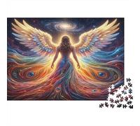 Arcangelo Alato GalassicoPuzzle Classico 1000 Pezzi Cartone Riciclato Anziani Allenamento Cognitivo, Attività Indoor, Regalo Natale 70x50cm/1000pcs