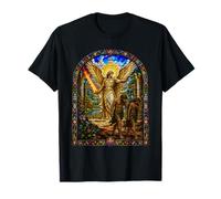 Arcangelo espelle Adamo ed Eva Eden Cattedrale Mosaic Art Maglietta