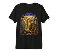 Arcangelo espelle Adamo ed Eva Eden Cattedrale Mosaic Art Maglietta Premium