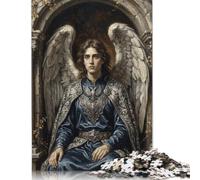 Arcangelo Michele classico Puzzle 1000 Pezzi, Stile rinascimentale | Motivo del ritratto alato, Disegno della figura sacra, Tema Puzzle, Gioco Rompicapo, Rompicapo, 14+, 70x50cm.