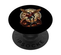 Arcangelo Michele sconfiggere Satana Vintage Mosaico PopSockets PopGrip Adesivo