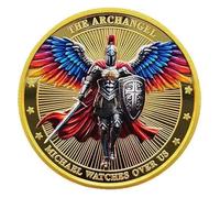 Arcangelo Michele Watches Over Us Challenge Coin Gift Keepsake Pocket Token