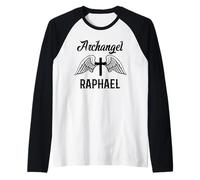 Arcangelo Raffaello/San Raffaele Protezione cattolica Design Maglia con Maniche Raglan